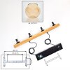 Koyoto Suspension, Boule lumineuse, Suspension Écru, Noir, 4 lumières