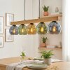 Koyoto Suspension, Boule lumineuse, Suspension Écru, Noir, 5 lumières