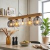 Koyoto Suspension, Boule lumineuse, Suspension Écru, Noir, 5 lumières