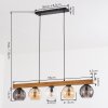 Koyoto Suspension, Boule lumineuse, Suspension Écru, Noir, 5 lumières