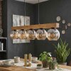 Koyoto Suspension, Boule lumineuse, Suspension Écru, Noir, 5 lumières