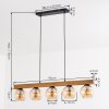 Koyoto Suspension, Boule lumineuse, Suspension Écru, Noir, 5 lumières