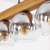 Koyoto Suspension, Boule lumineuse, Suspension Écru, Noir, 5 lumières