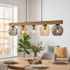 Ripoll Suspension, Boule lumineuse, Suspension Écru, Noir, 5 lumières