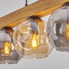 Ripoll Suspension, Boule lumineuse, Suspension Écru, Noir, 5 lumières