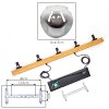 Ripoll Suspension, Boule lumineuse, Suspension Écru, Noir, 5 lumières