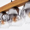 Ripoll Suspension, Boule lumineuse, Suspension Écru, Noir, 5 lumières