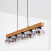 Ripoll Suspension, Boule lumineuse, Suspension Écru, Noir, 5 lumières