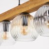 Ripoll Suspension, Boule lumineuse, Suspension Écru, Noir, 5 lumières