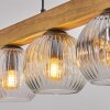 Ripoll Suspension, Boule lumineuse, Suspension Écru, Noir, 5 lumières