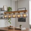 Ripoll Suspension, Boule lumineuse, Suspension Écru, Noir, 5 lumières