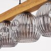 Ripoll Suspension, Boule lumineuse, Suspension Écru, Noir, 5 lumières