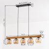 Ripoll Suspension, Boule lumineuse, Suspension Écru, Noir, 5 lumières