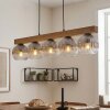 Ripoll Suspension, Boule lumineuse, Suspension Écru, Noir, 5 lumières