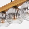 Ripoll Suspension, Boule lumineuse, Suspension Écru, Noir, 5 lumières