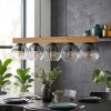Koyoto Suspension, Boule lumineuse, Suspension Écru, Noir, 5 lumières