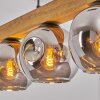 Ripoll Suspension, Boule lumineuse, Suspension Écru, Noir, 5 lumières