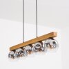 Ripoll Suspension, Boule lumineuse, Suspension Écru, Noir, 5 lumières