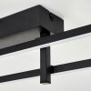Kiron Plafonnier LED Noir, 1 lumière