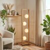 Zanin Lampadaire LED Écru, Noir, 4 lumières
