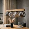 Ripoll Suspension, Boule lumineuse, Suspension Écru, Noir, 4 lumières