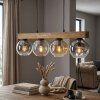 Ripoll Suspension, Boule lumineuse, Suspension Écru, Noir, 4 lumières