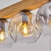 Ripoll Suspension, Boule lumineuse, Suspension Écru, Noir, 4 lumières