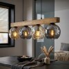 Ripoll Suspension, Boule lumineuse, Suspension Écru, Noir, 4 lumières