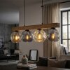 Ripoll Suspension, Boule lumineuse, Suspension Écru, Noir, 4 lumières