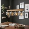 Ripoll Suspension, Boule lumineuse, Suspension Écru, Noir, 4 lumières