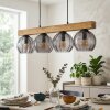 Koyoto Suspension, Boule lumineuse, Suspension Écru, Noir, 4 lumières