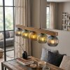 Koyoto Suspension, Boule lumineuse, Suspension Écru, Noir, 5 lumières