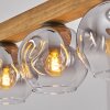 Ripoll Suspension, Boule lumineuse, Suspension Écru, Noir, 4 lumières