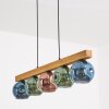 Ripoll Suspension, Boule lumineuse, Suspension Écru, Noir, 5 lumières