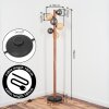 Lorin Lampadaire LED Brun foncé, Écru, Noir, 6 lumières