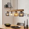 Ripoll Suspension, Boule lumineuse, Suspension Écru, Noir, 4 lumières