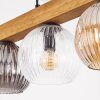 Ripoll Suspension, Boule lumineuse, Suspension Écru, Noir, 4 lumières