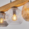 Ripoll Suspension, Boule lumineuse, Suspension Écru, Noir, 4 lumières