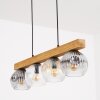 Ripoll Suspension, Boule lumineuse, Suspension Écru, Noir, 4 lumières