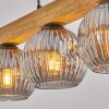 Ripoll Suspension, Boule lumineuse, Suspension Écru, Noir, 4 lumières