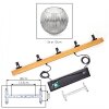 Ripoll Suspension, Boule lumineuse, Suspension Écru, Noir, 5 lumières