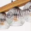 Ripoll Suspension, Boule lumineuse, Suspension Écru, Noir, 5 lumières