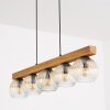 Ripoll Suspension, Boule lumineuse, Suspension Écru, Noir, 5 lumières