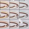 Miral Plafonnier LED Bronze, 1 lumière, Télécommandes