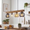 Koyoto Suspension, Boule lumineuse, Suspension Écru, Noir, 4 lumières