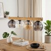 Koyoto Suspension, Boule lumineuse, Suspension Écru, Noir, 4 lumières