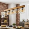 Ripoll Suspension, Boule lumineuse, Suspension Écru, Noir, 5 lumières