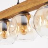 Ripoll Suspension, Boule lumineuse, Suspension Écru, Noir, 5 lumières