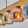 Ripoll Suspension, Boule lumineuse, Suspension Écru, Noir, 4 lumières