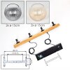 Koyoto Suspension, Boule lumineuse, Suspension Écru, Noir, 4 lumières